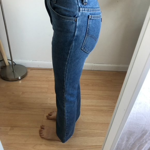 1970s Orange Tab Crop Flare Levi's - Picture 2 of 8